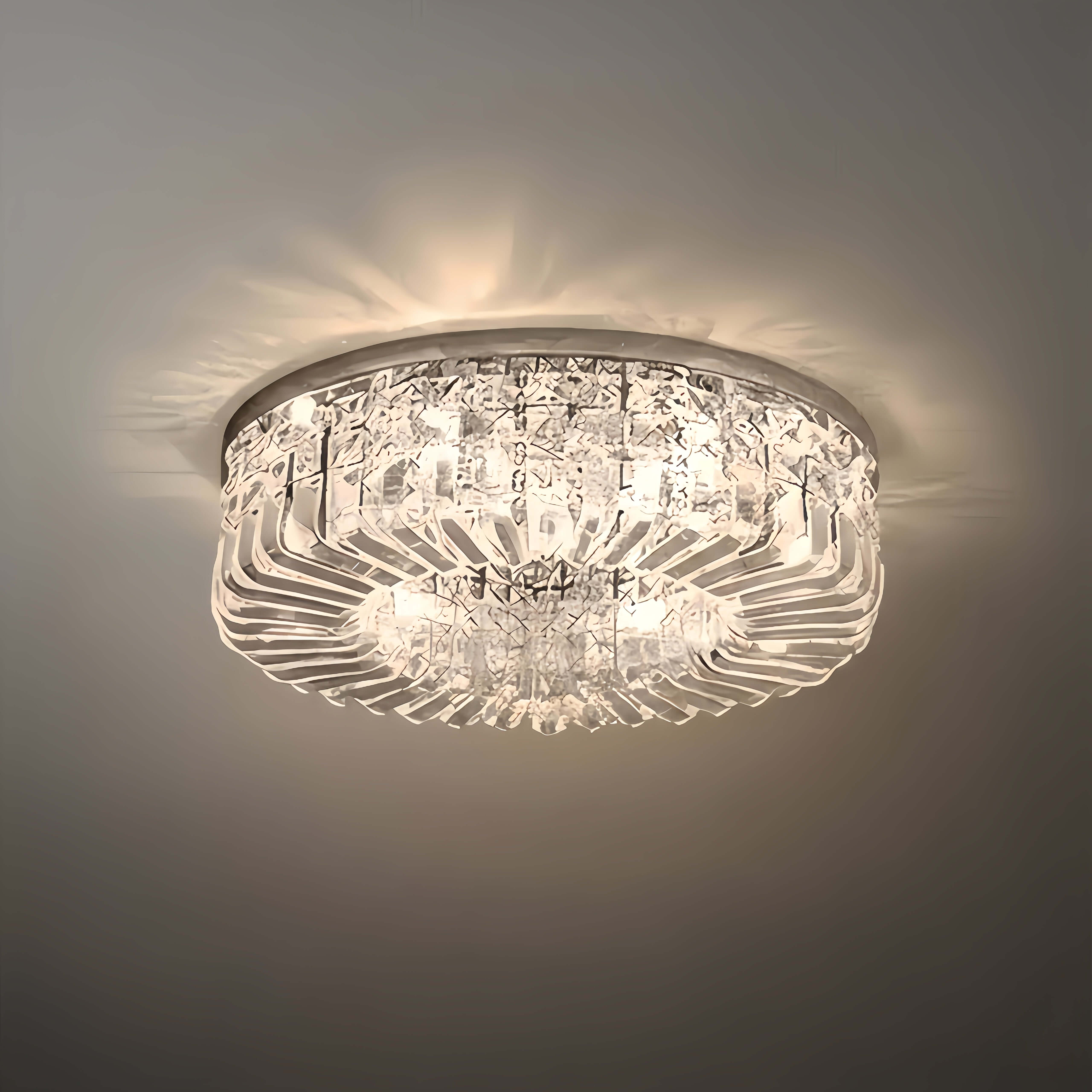 Excelis Royal Runde LED-Deckenleuchte – Chrom/Gold-Ausführung für Wohnzimmer/Schlafzimmer