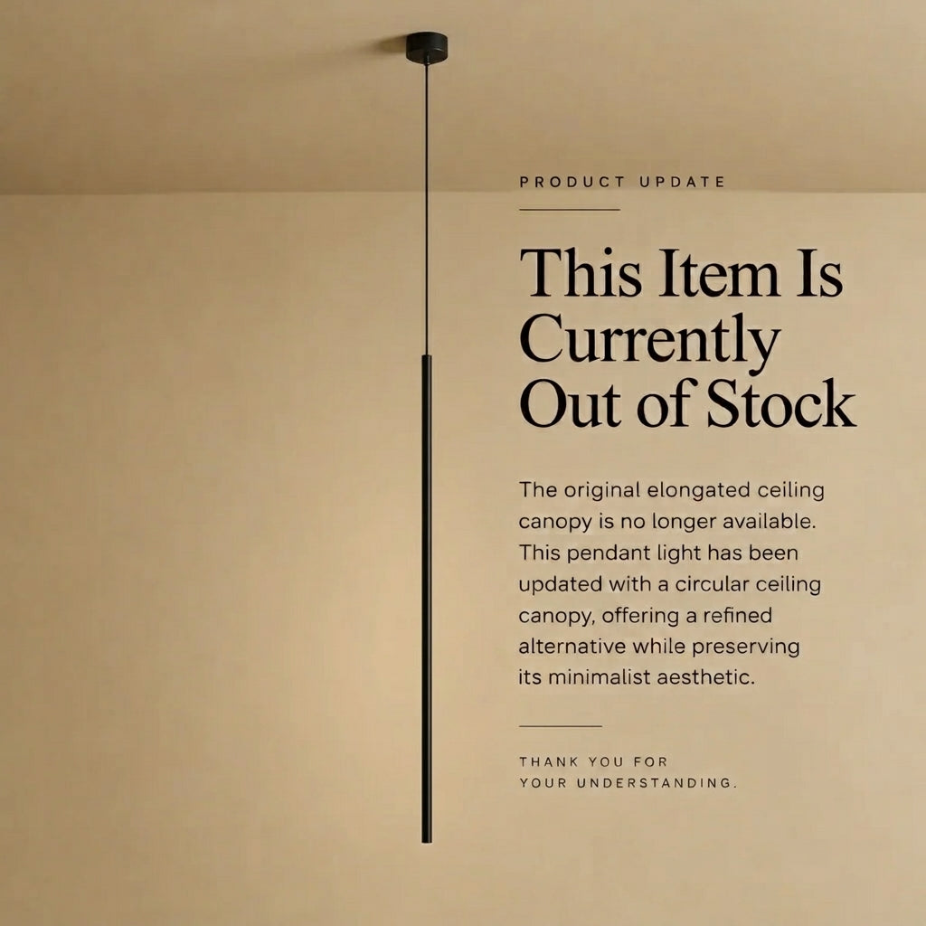 Arcato Minimalistische lineare Pendelleuchte, schwarze Metalllampe für Schlafzimmer
