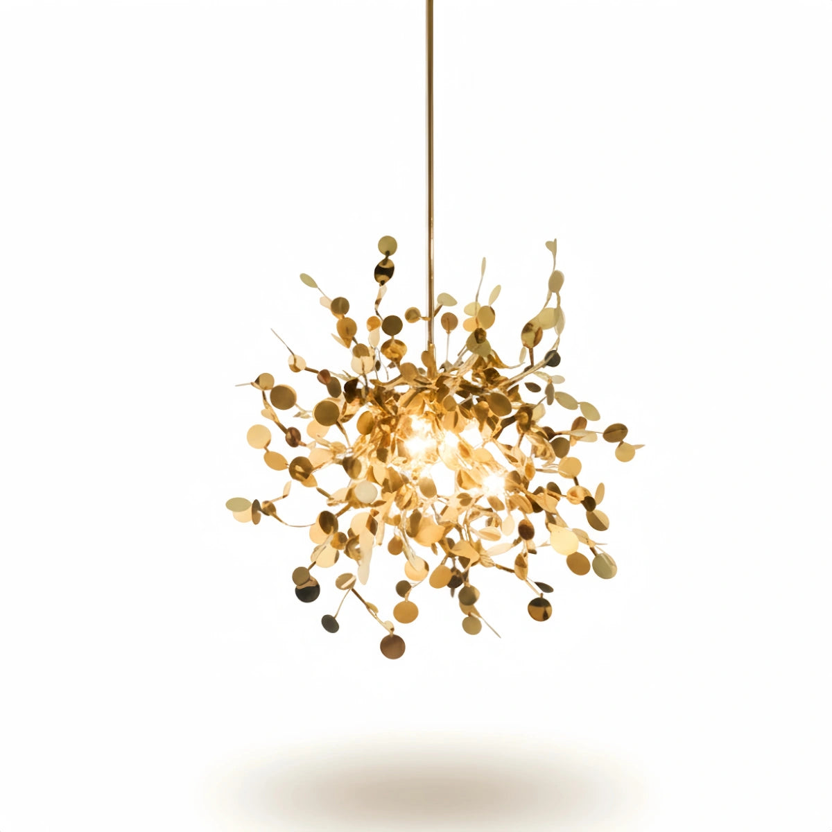 Excelis Art-Deco-Cluster-Kronleuchter – Luxuriöses Gold/Silber-Metall für das Esszimmer
