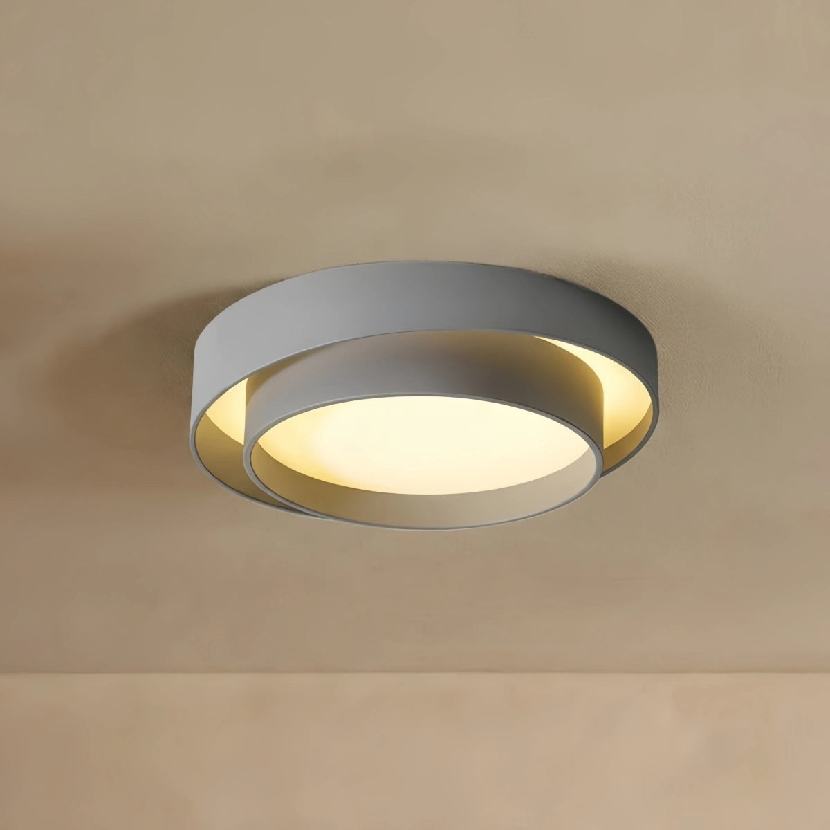 Zeitgenössische zylindrische Deckenleuchte – mattneutrale LED für Wohnzimmer