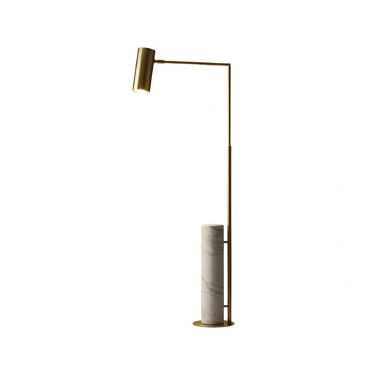 Velora Minimalist Gold Floor Lamp