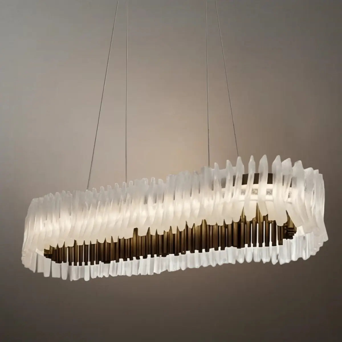 Pendant Light – White/Gold/Chrome Acrylic for Living Room