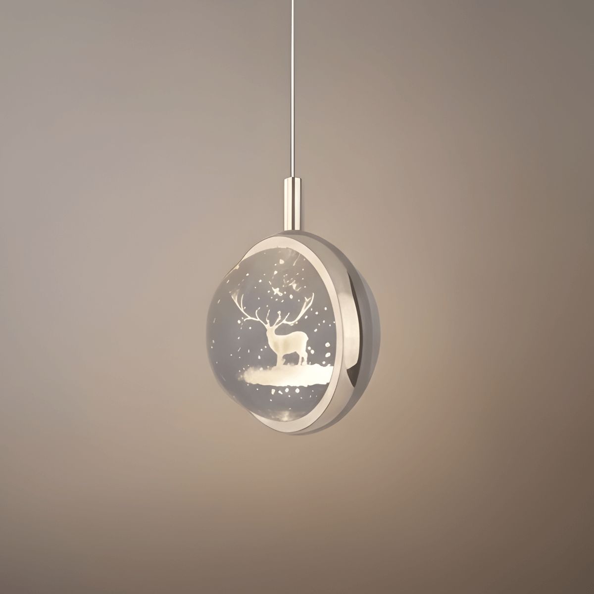 Art Deco Gold Pendant Light – Globular Metal/Crystal for Bedroom