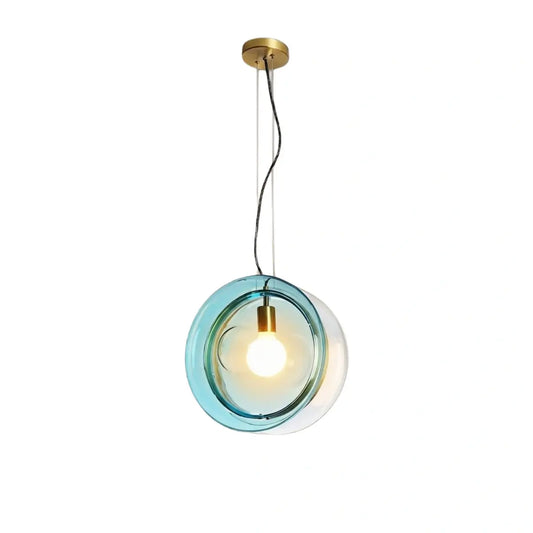 Morandia Designer Round Pendant Light – Blue