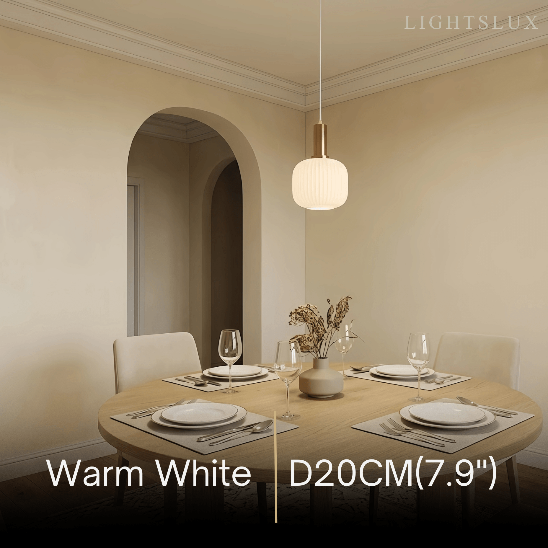 Crema Nordic White Pendant Light