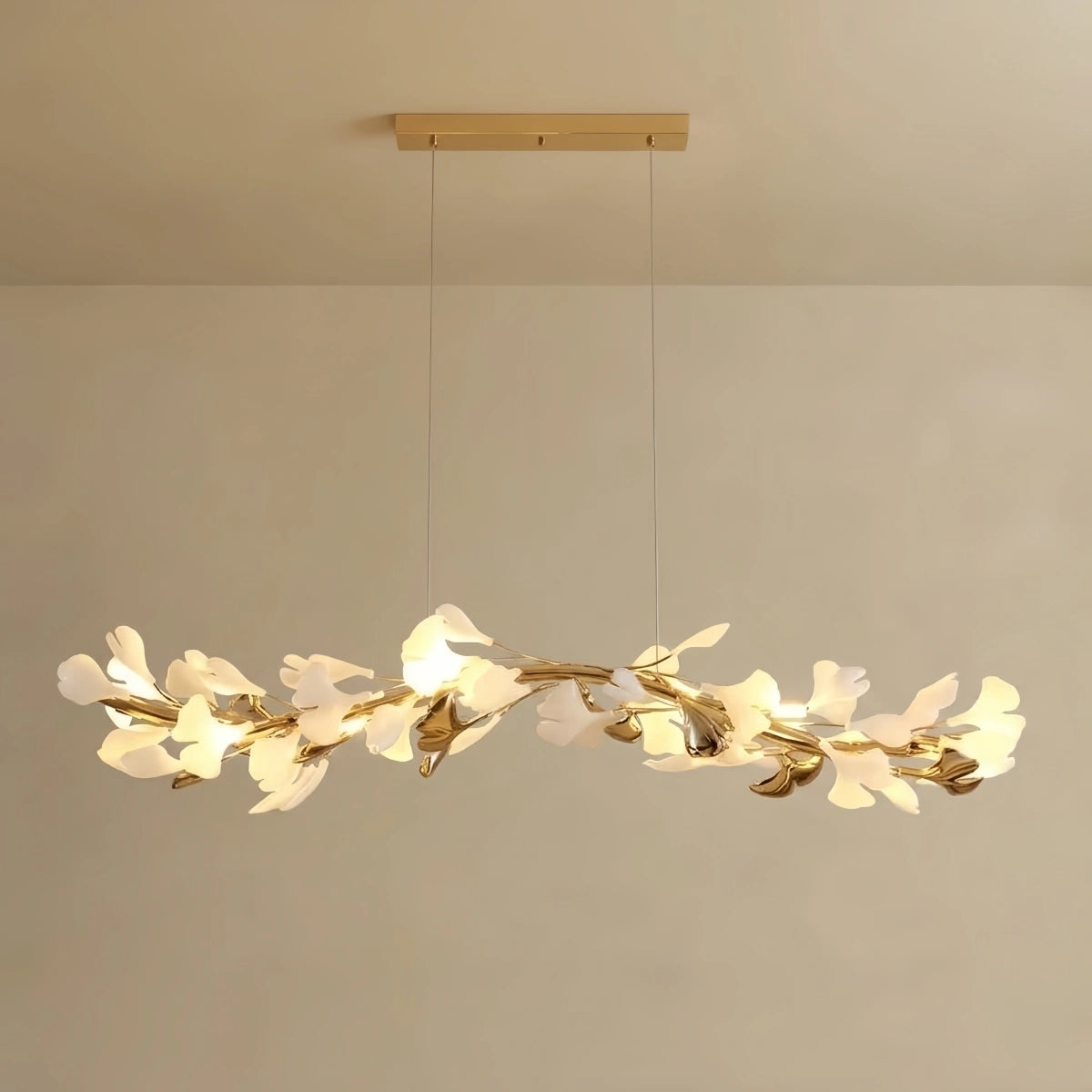 Chandelier - Gold Ceramic/Metal for Living Room1