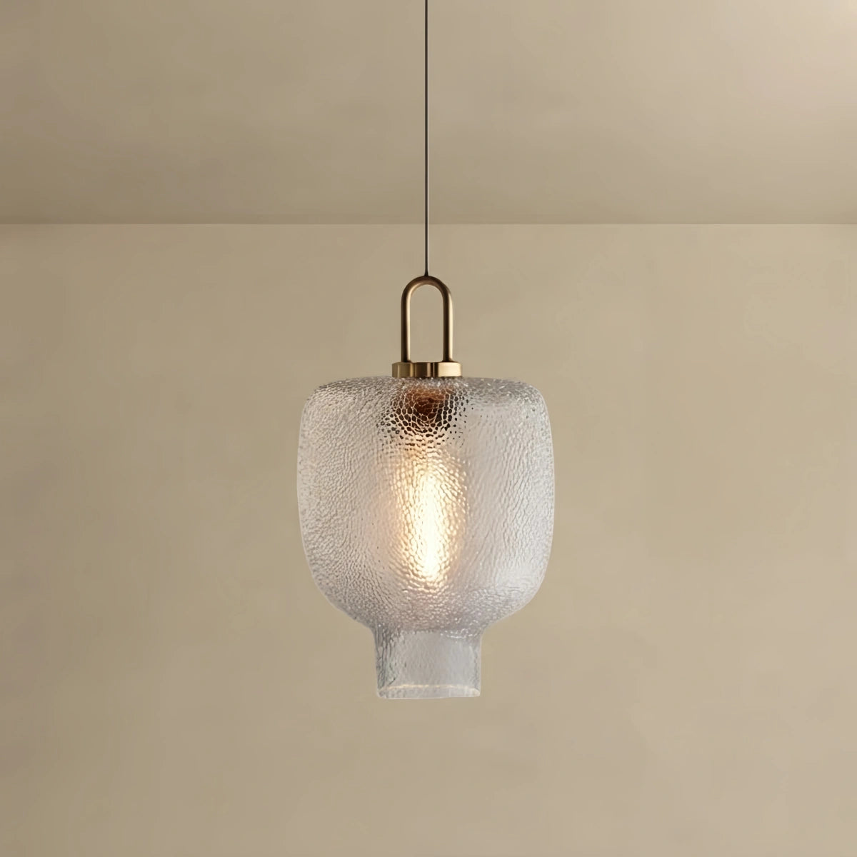 Vetro Industrial Glass Bottle Pendant Light – Clear Metal Fixture