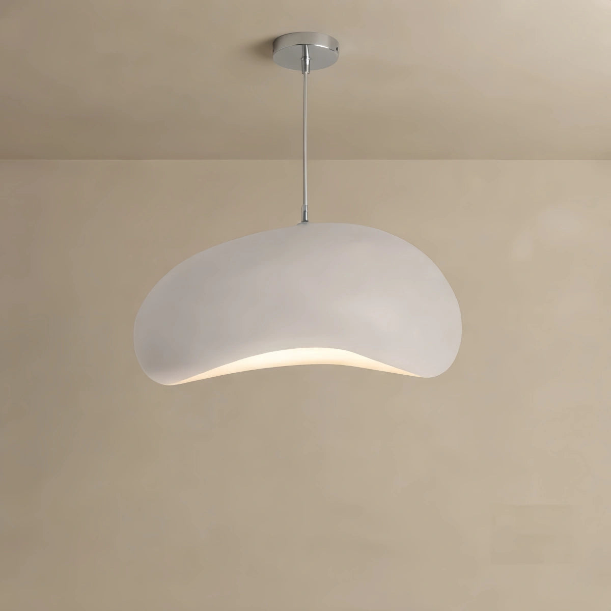 Modern Bread-Shaped Pendant Light – Resin/Acrylic in 4 Colors for Dining Room