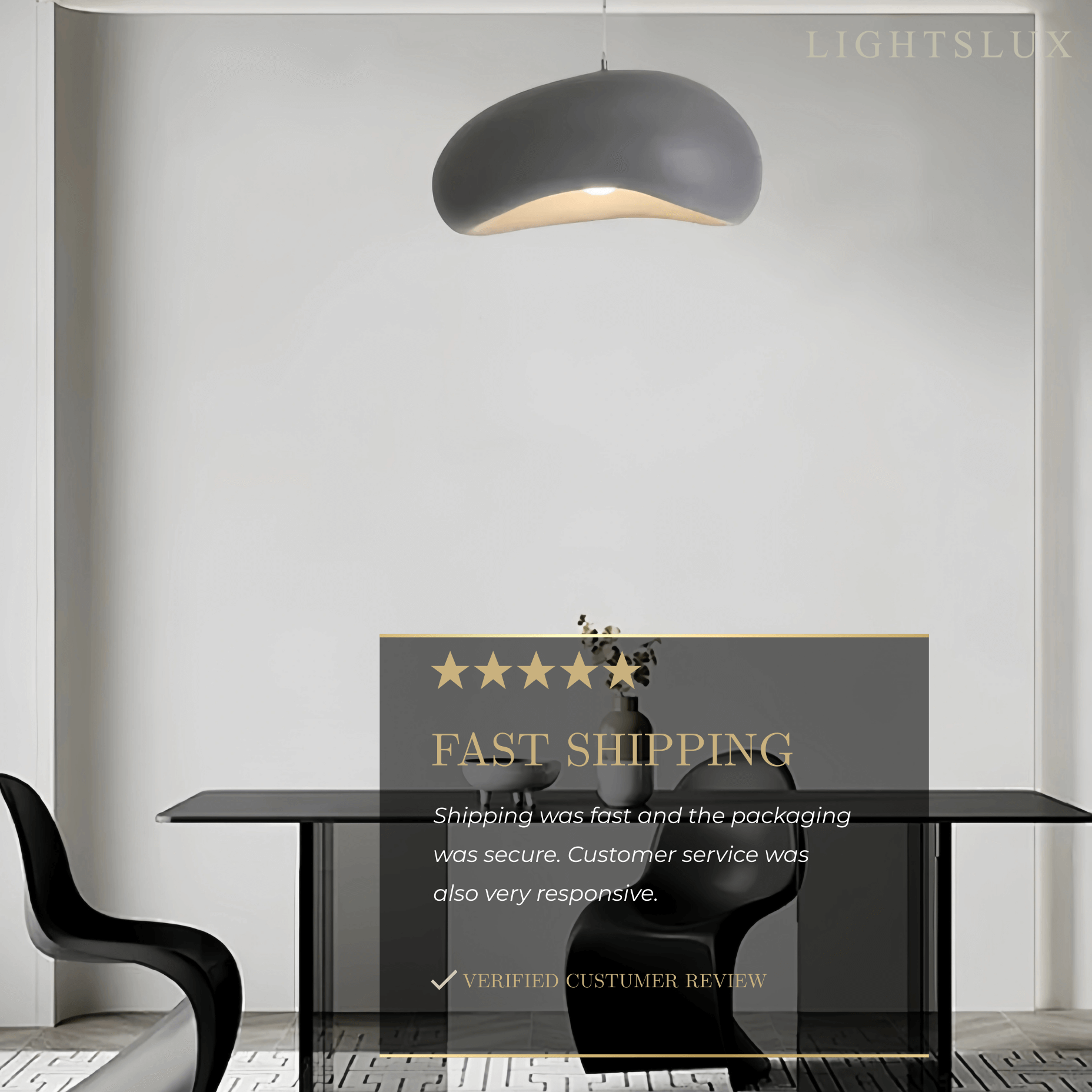 Morandia Modern Bread-Shaped Pendant Light