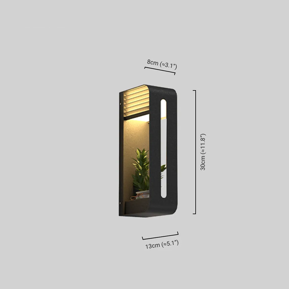 Modern Rectangular Outdoor Wall Lamp