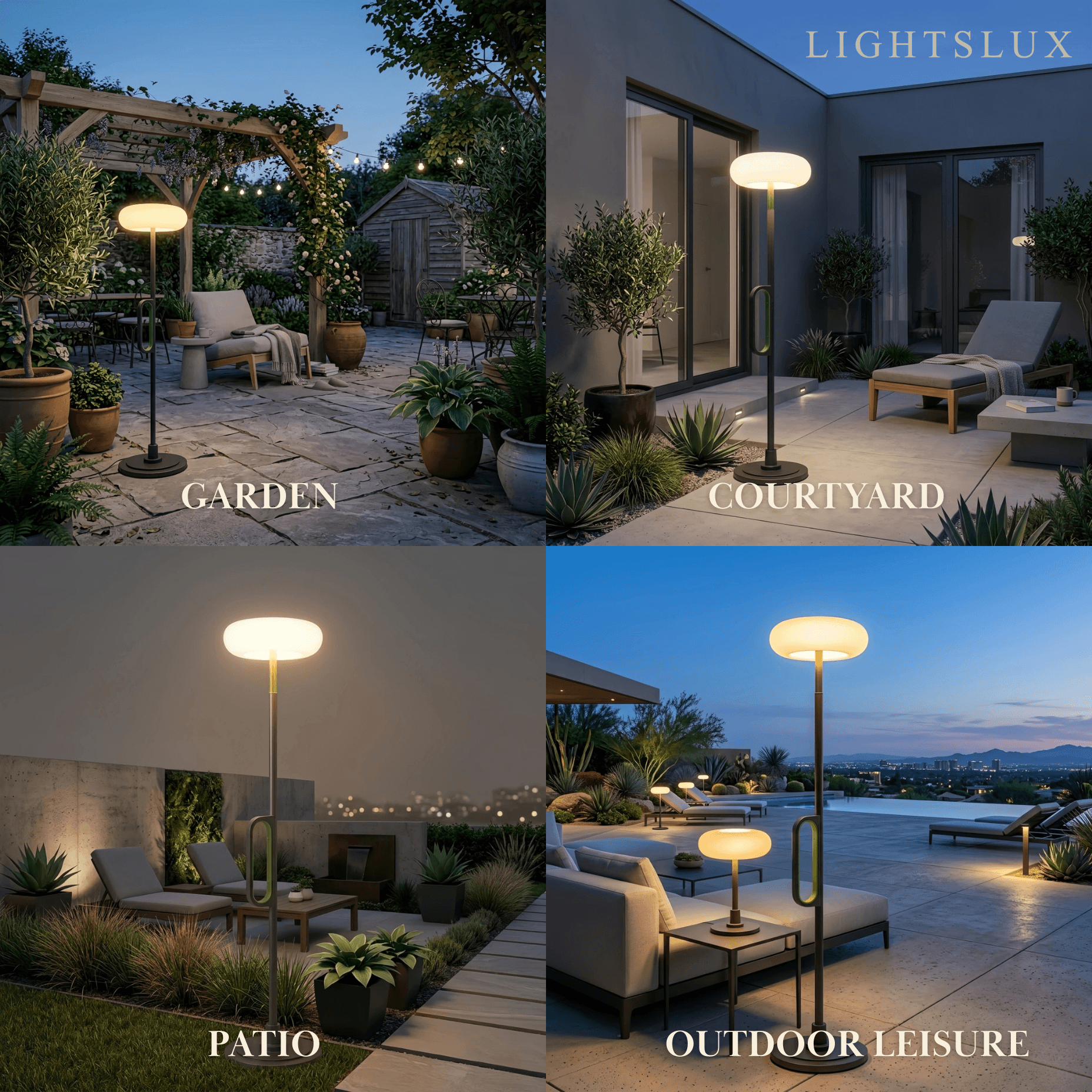 Irondale Modern Outdoor Floor Lamp