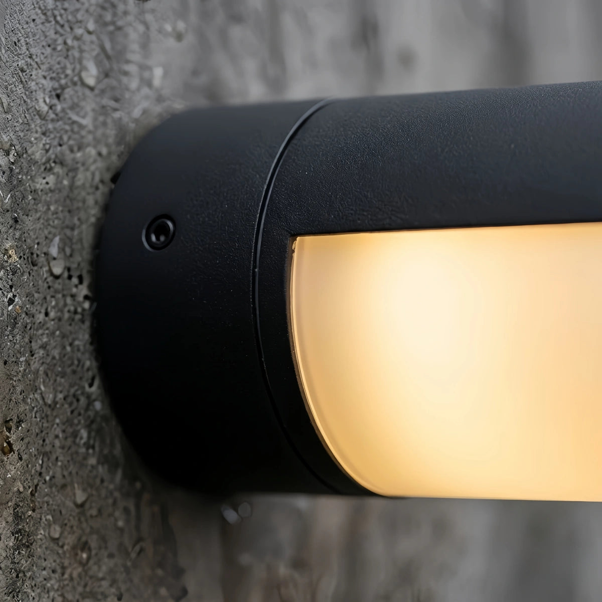 Moderne Irondale Außenwandleuchte – Schwarzes Metall, unregelmäßiges Design für die Außenwand