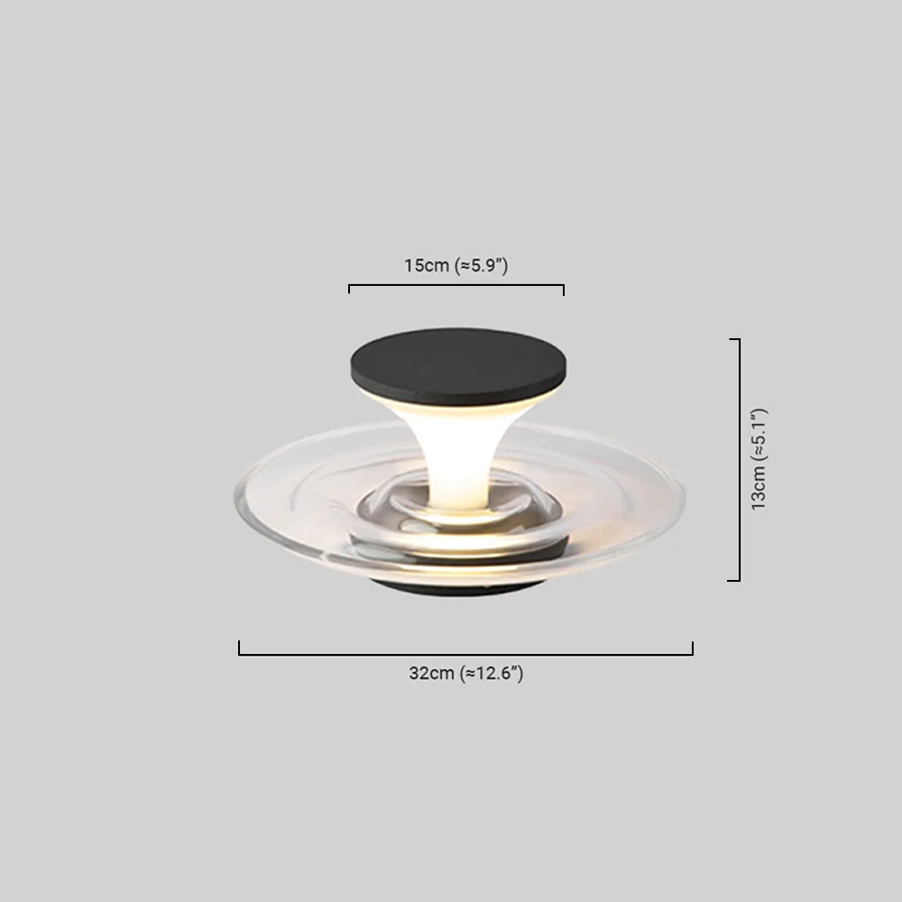 Stellar Modern Solar Outdoor Ground Lamp - Round