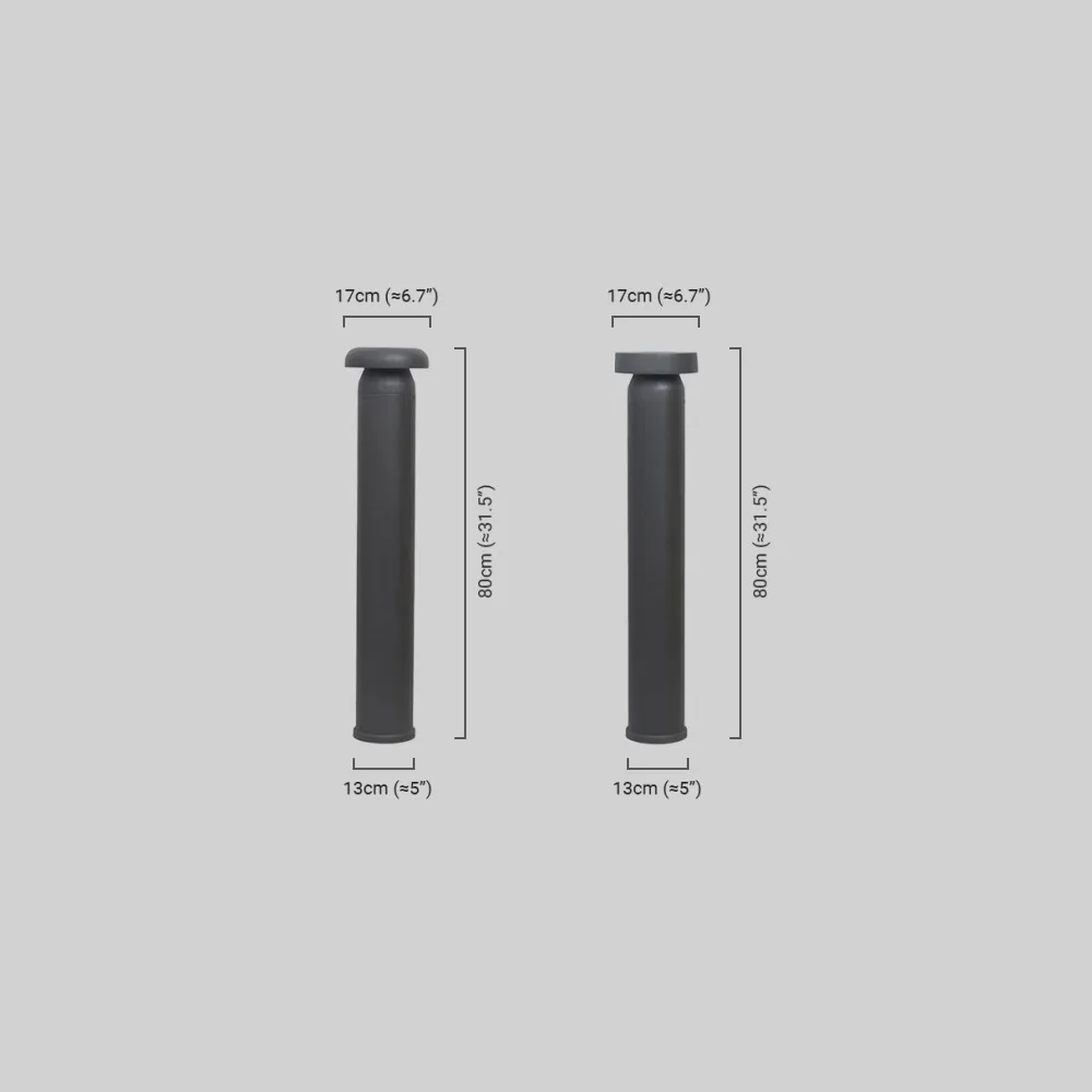Minimalist Cylindrical Outdoor Pathway Lamp
