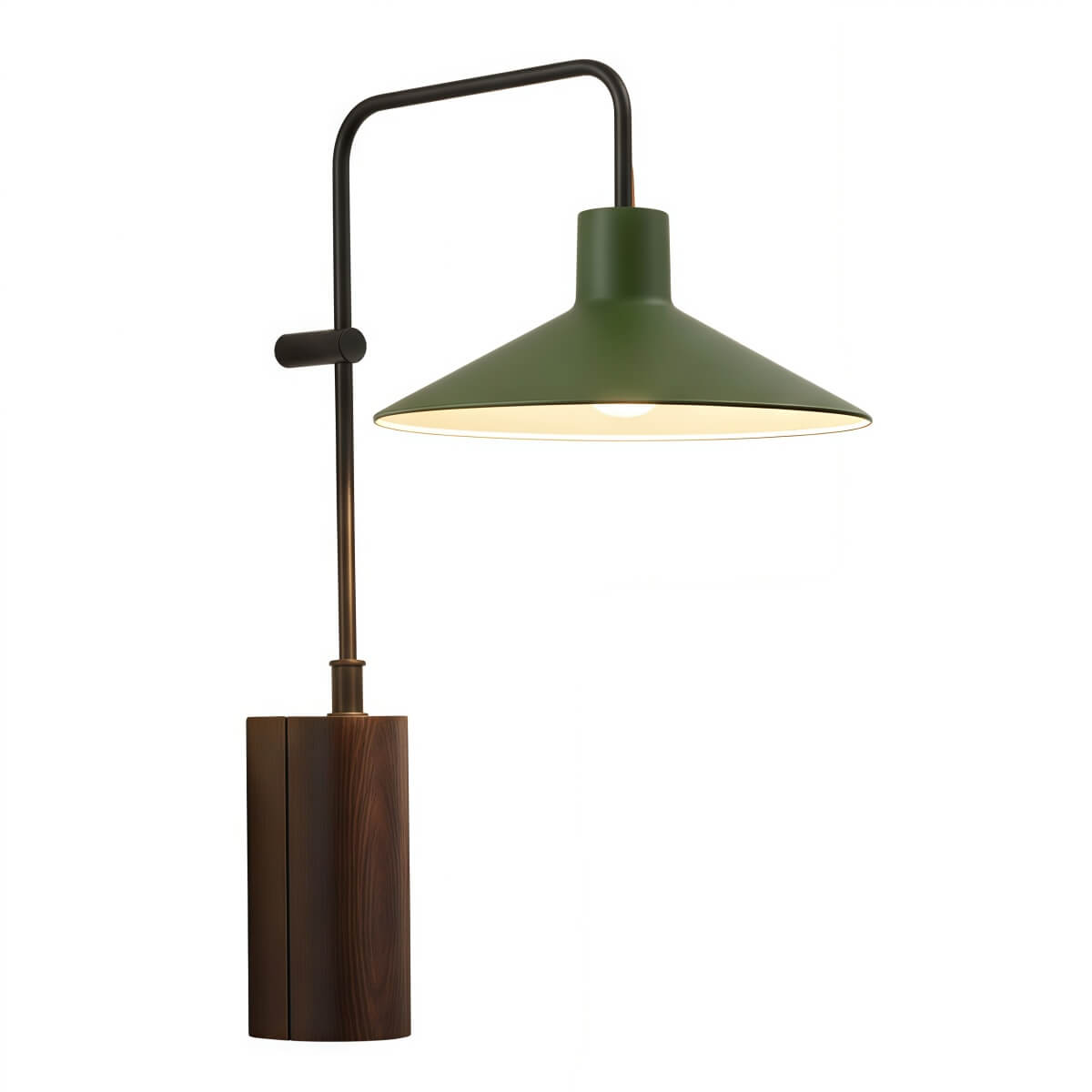 Irondale Industrial Metal Outdoor Wall Lamp - Dark Coffee Wide Cone