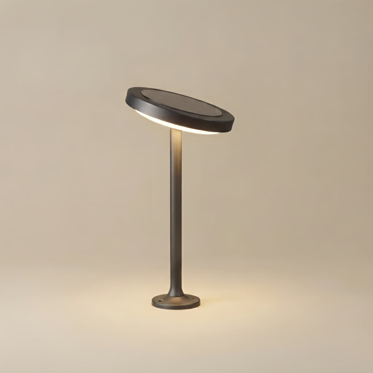 ALS776Irondale Minimalist Solar Pathway Light – Black Metal & Acrylic for Garden
