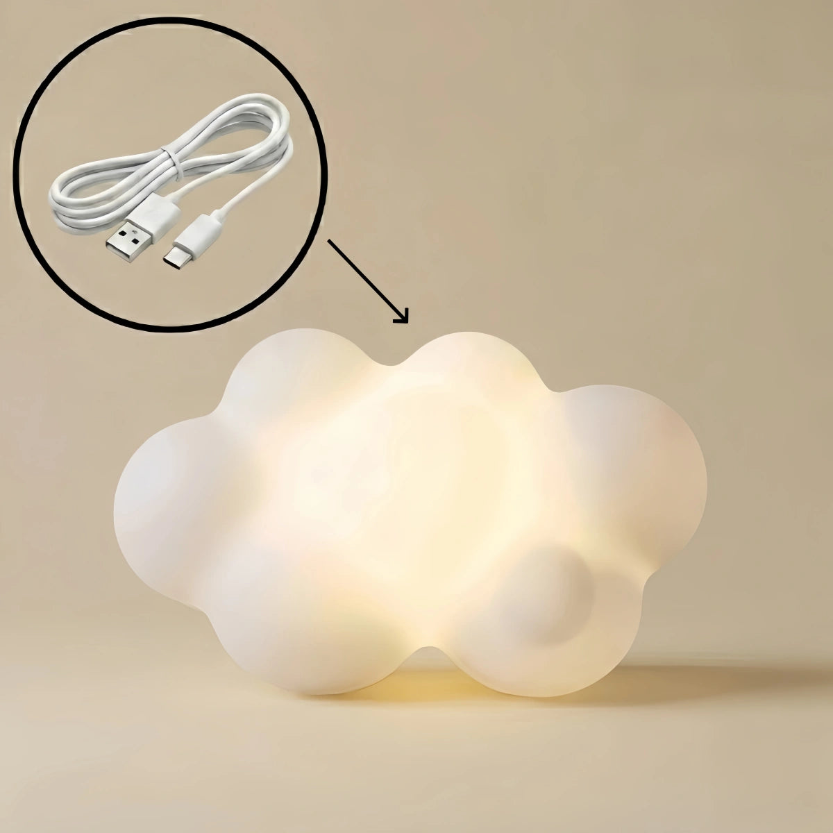 Vivara Art Deco Pathway Lights - White Acrylic Cloud Design for Patio & Garden