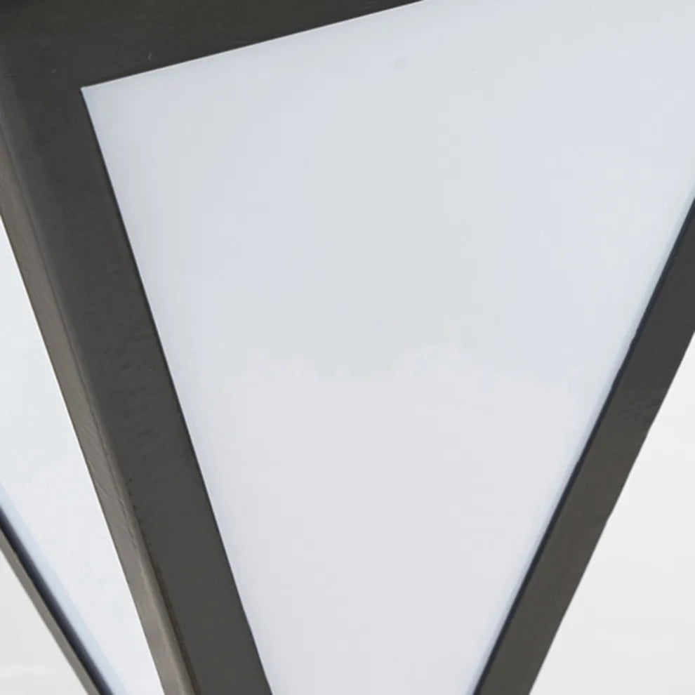 Modern Solar Outdoor Path Light - Black Metal Design