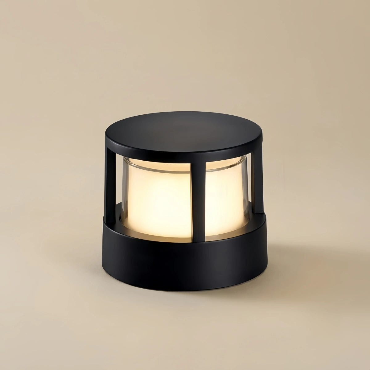 Irondale Industrial Cylindrical Pillar Lights - Weatherproof Metal for Garden