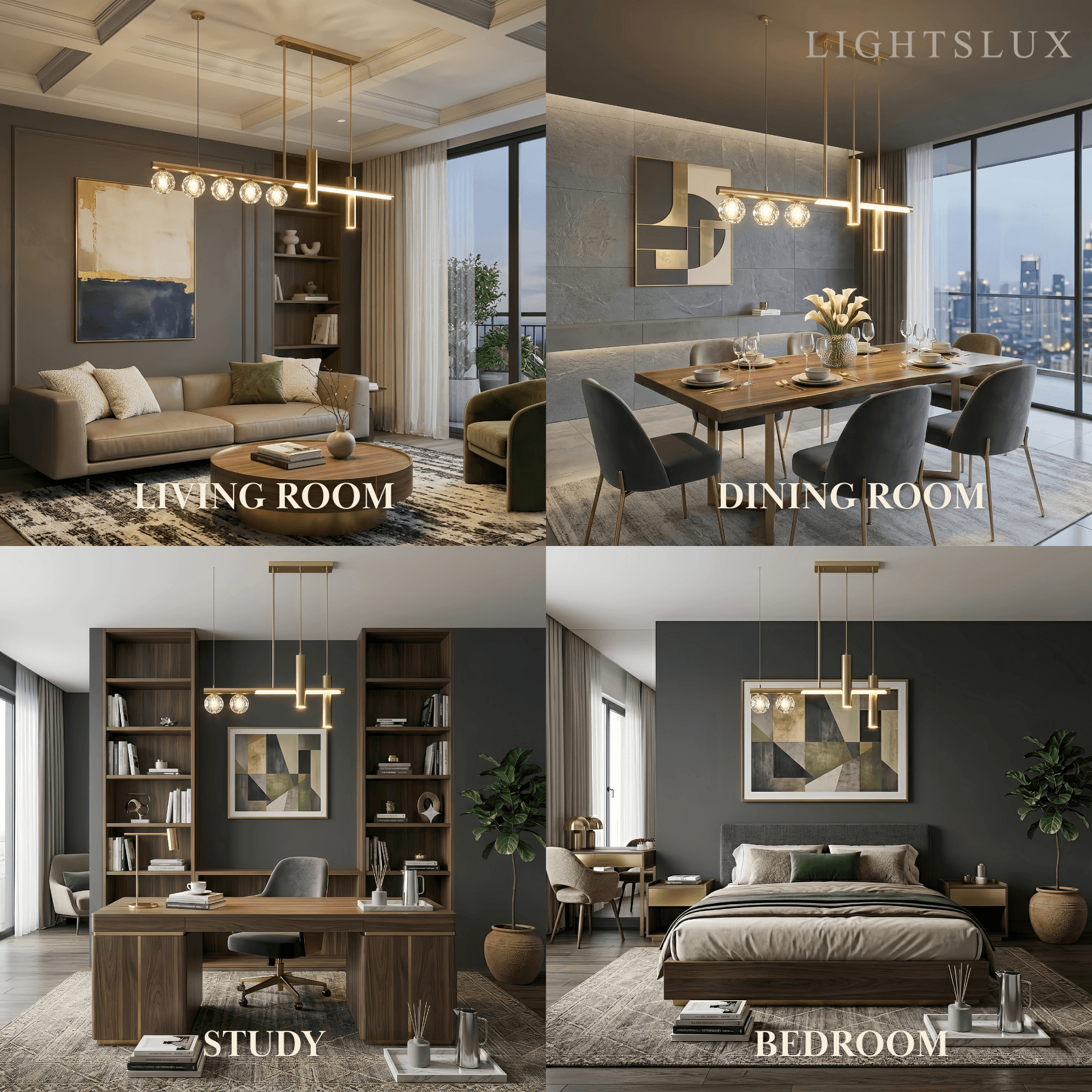 Excelis Modern Crystal Pendant Light