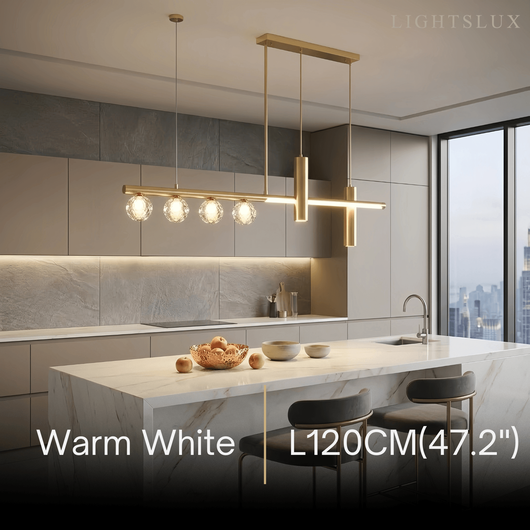Excelis Modern Crystal Pendant Light