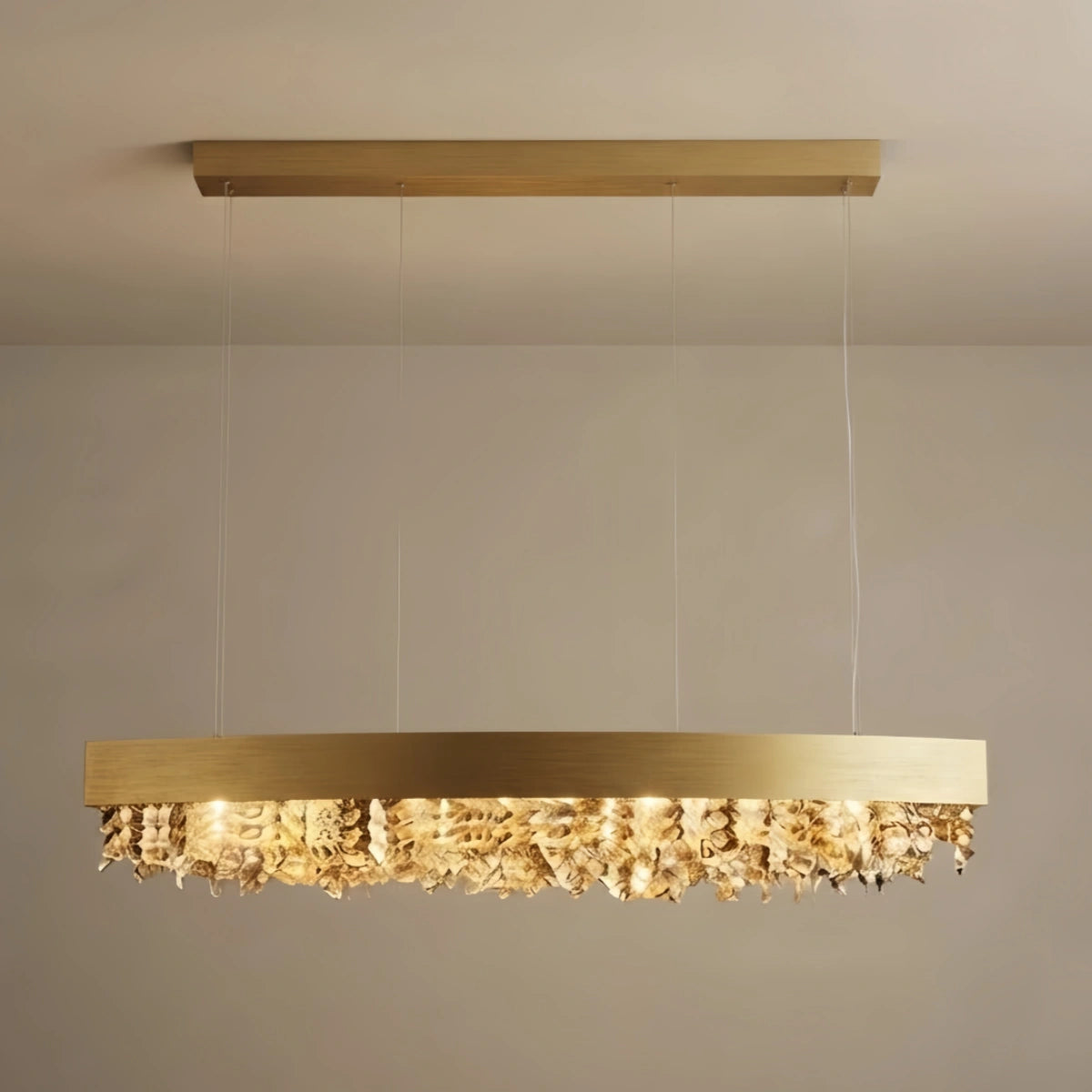 Excelis Royal Crystal Pendant Light - 4-Color Dining Room/Kitchen Island