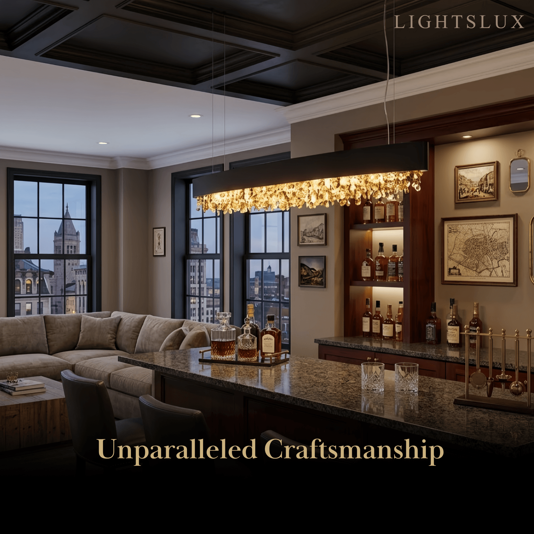 Excelis Royal Crystal Pendant Light