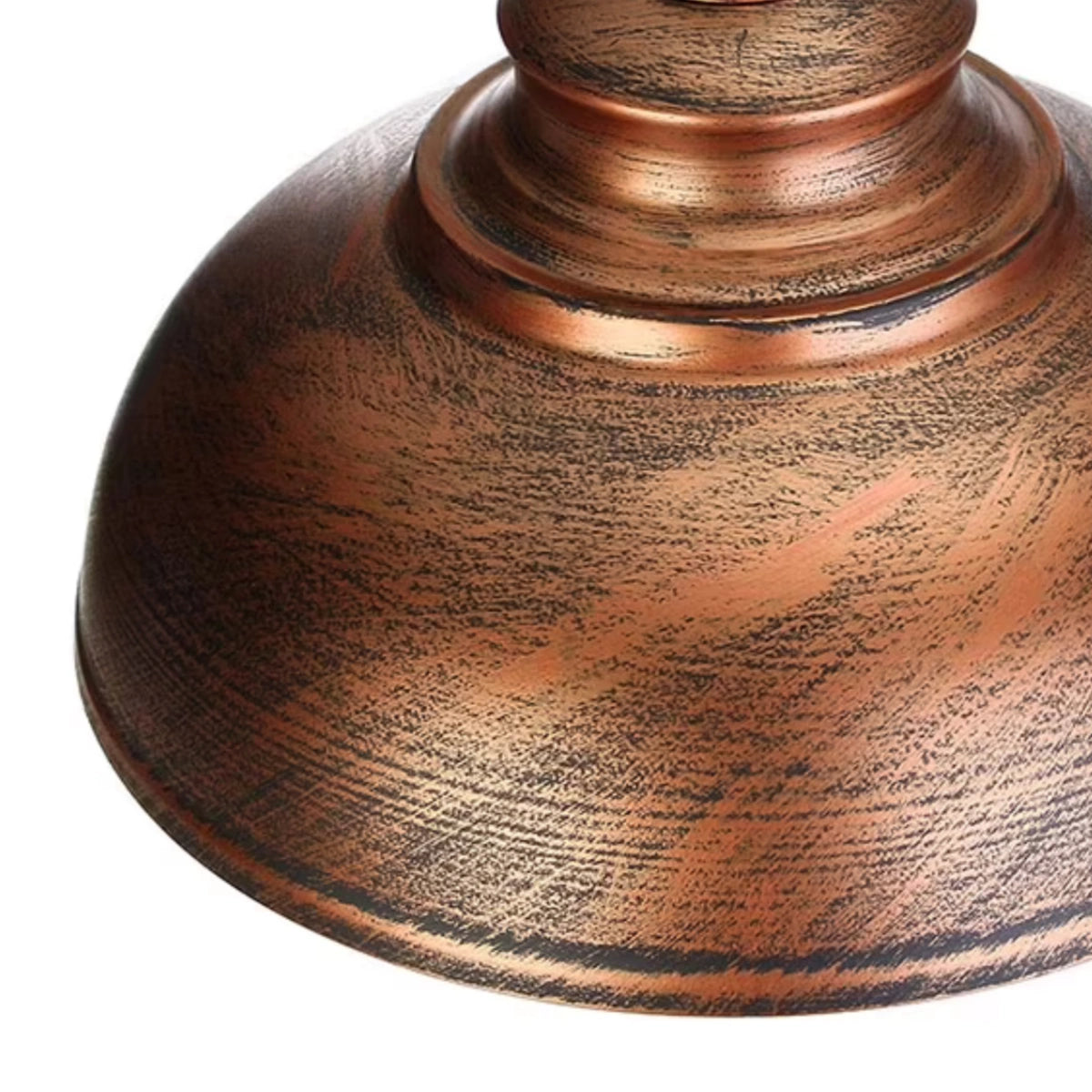 Industrial Metal Pendant Light - Copper Dome Design