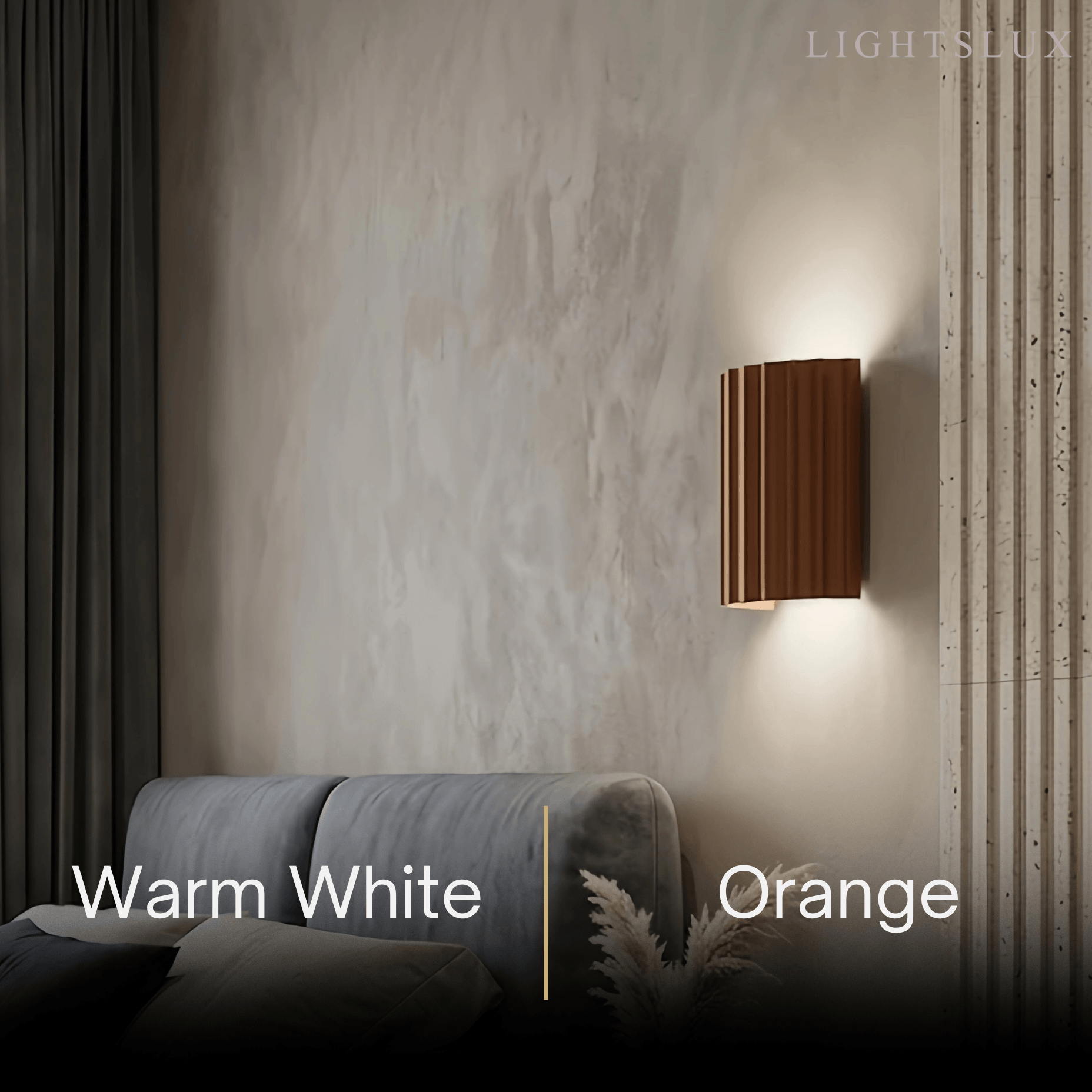 Arcato Modern Resin Wall Light – Green/Grey/Orange for Living Room/Bedroom