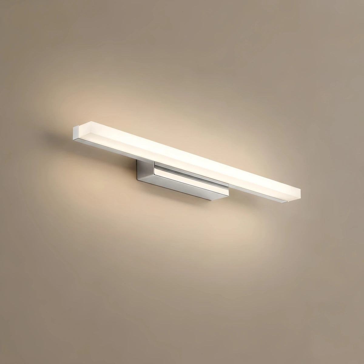 Arcato Minimalist Linear Vanity Wall Lamp – IP44 Metal in Black/Chrome Bathroom