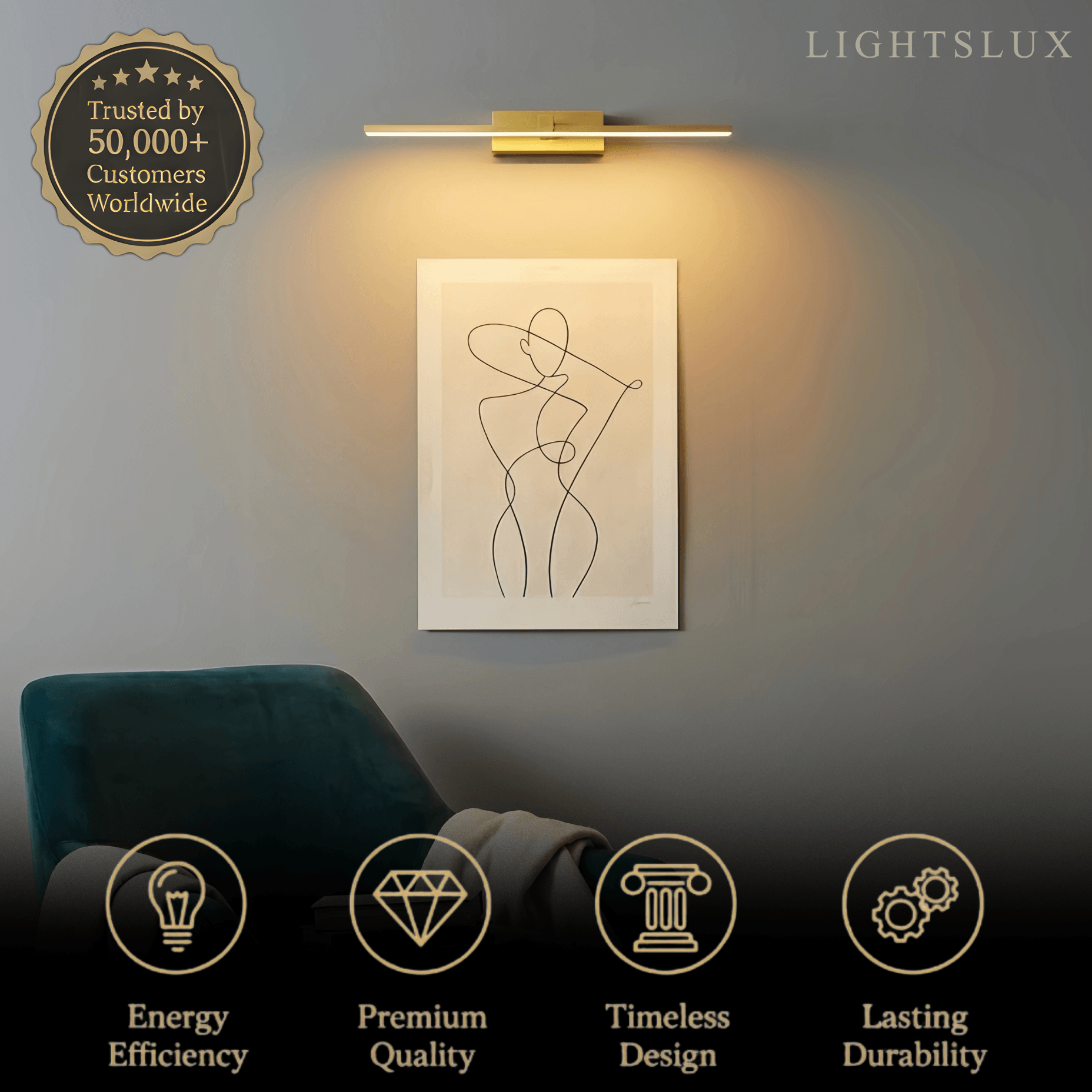 Arcato Modern Linear Wall Lamp