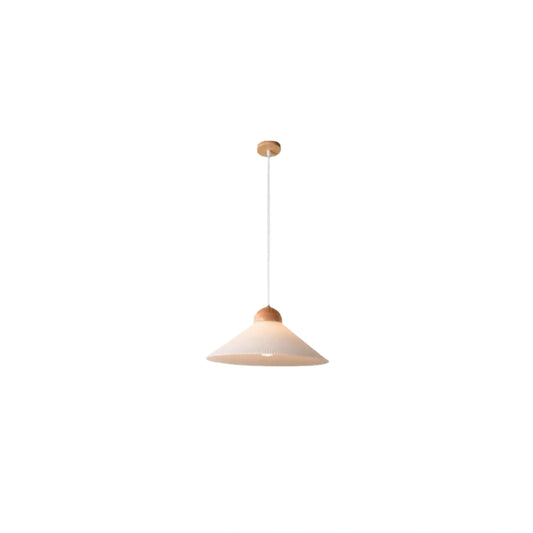Pendant Light — Brown Conical Shade for Dining Room