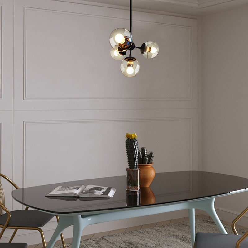 Modern Bubble Cluster Chandelier – Metal Dining Room
