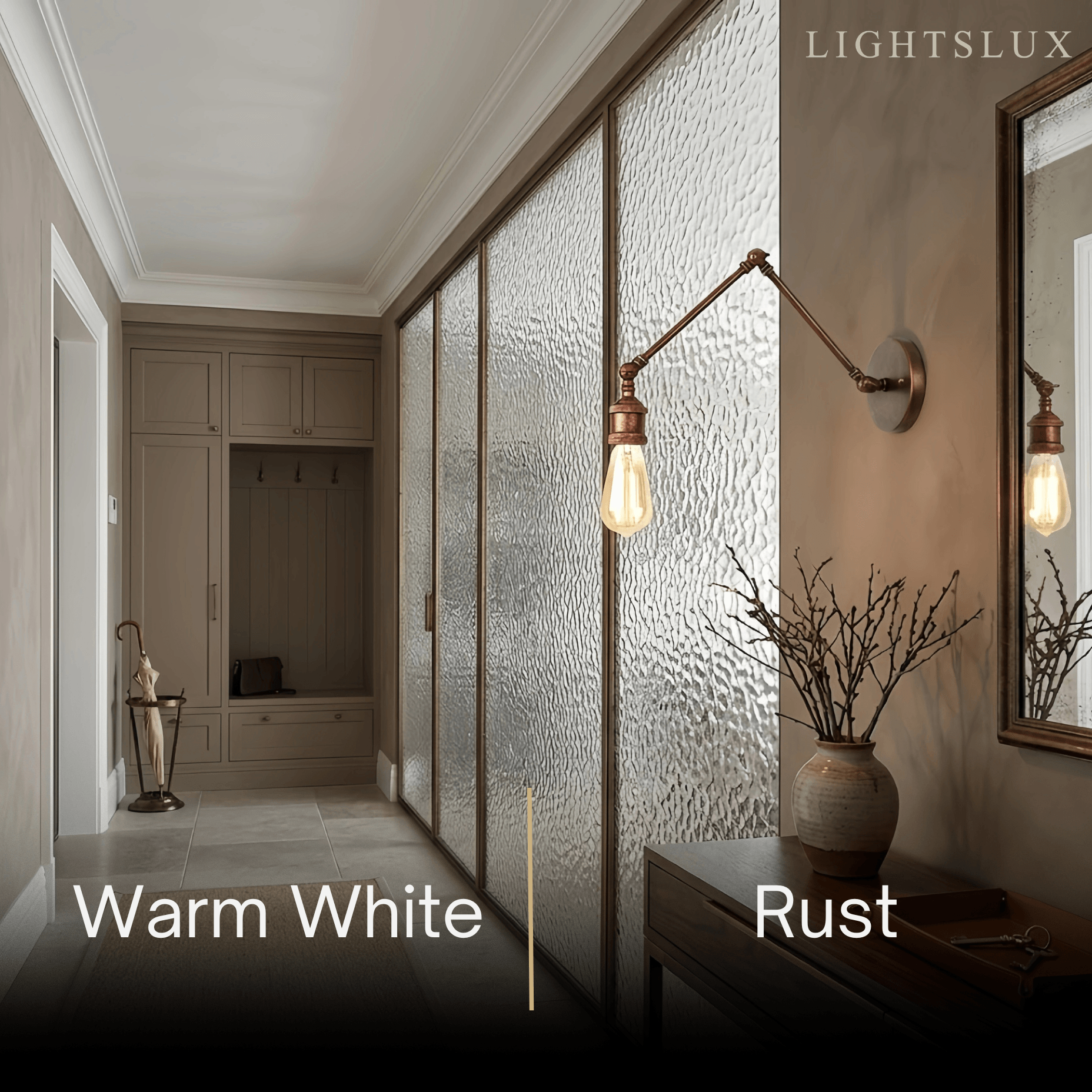 Vintage Minimalist Wall Lamp – Adjustable Tapered Metal