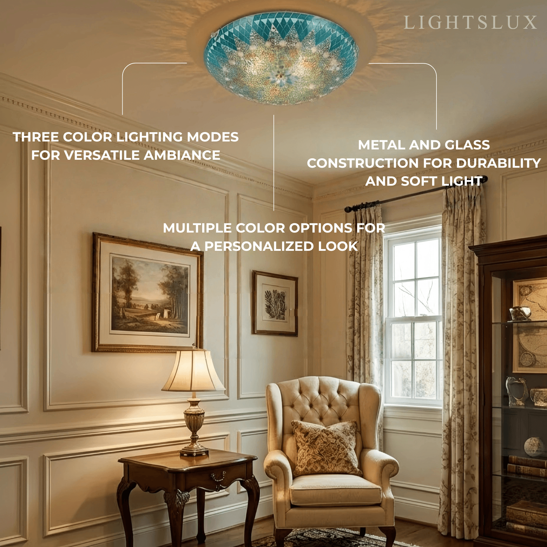 Mahara Mid-Century Ceiling Light