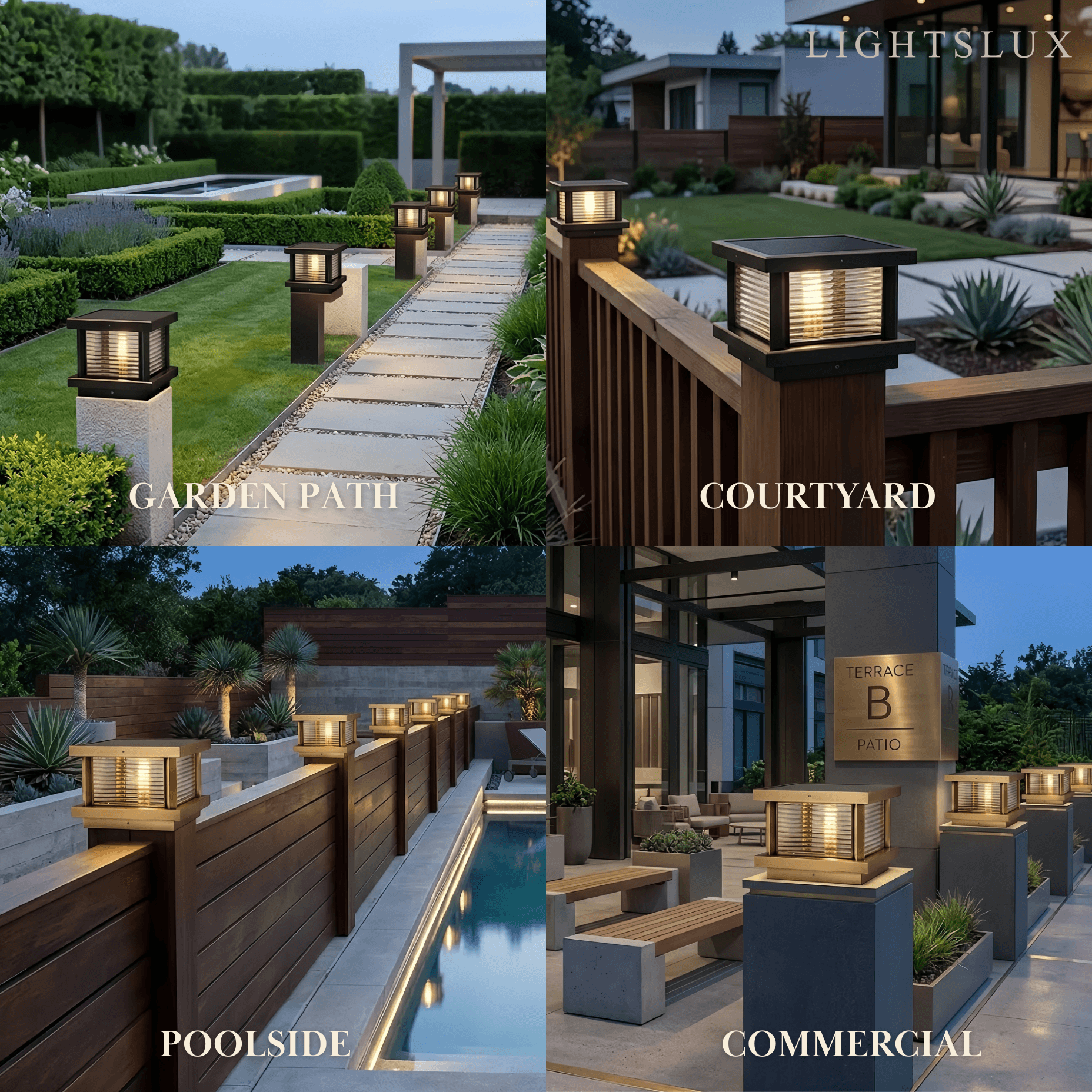 Arcato Modern Square Pillar Light