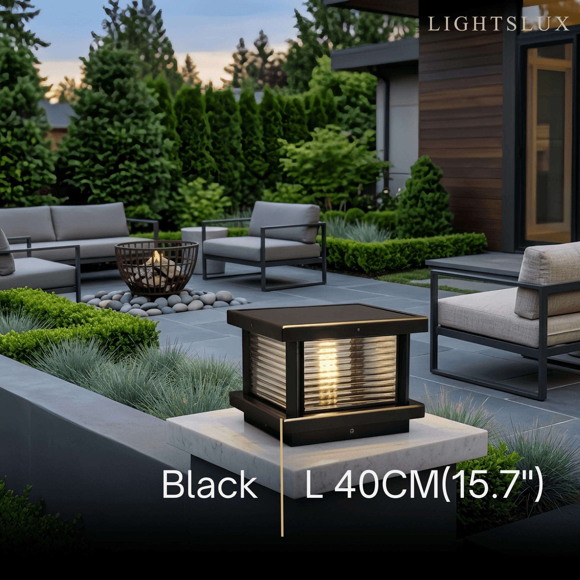 Arcato Modern Square Pillar Light