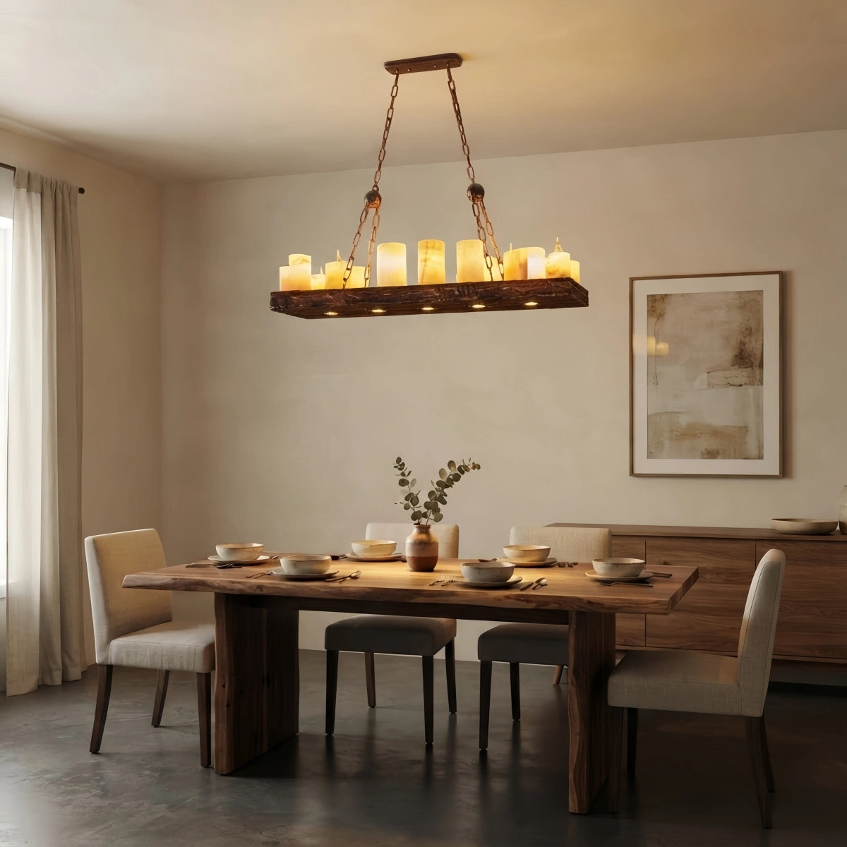 Candle Style Pendant Light – 16 Lights for Dining Room