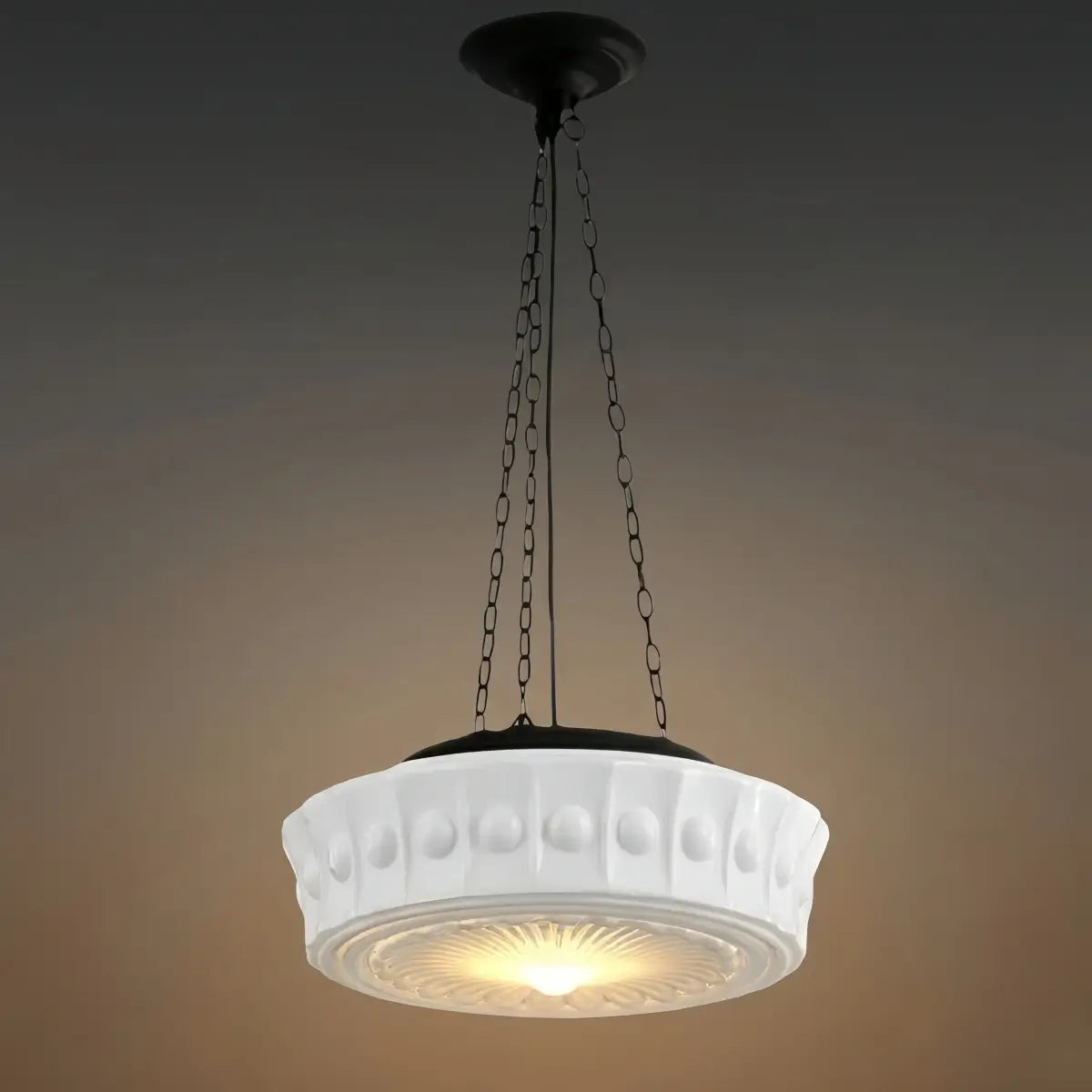 Crema Vintage Glass Pendant Light