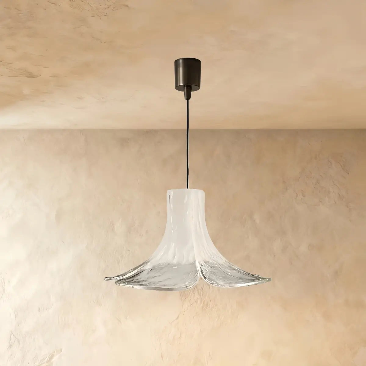 Vetro Art Deco Flared Glass Pendant Light -- Green/Grey/White for Dining Room