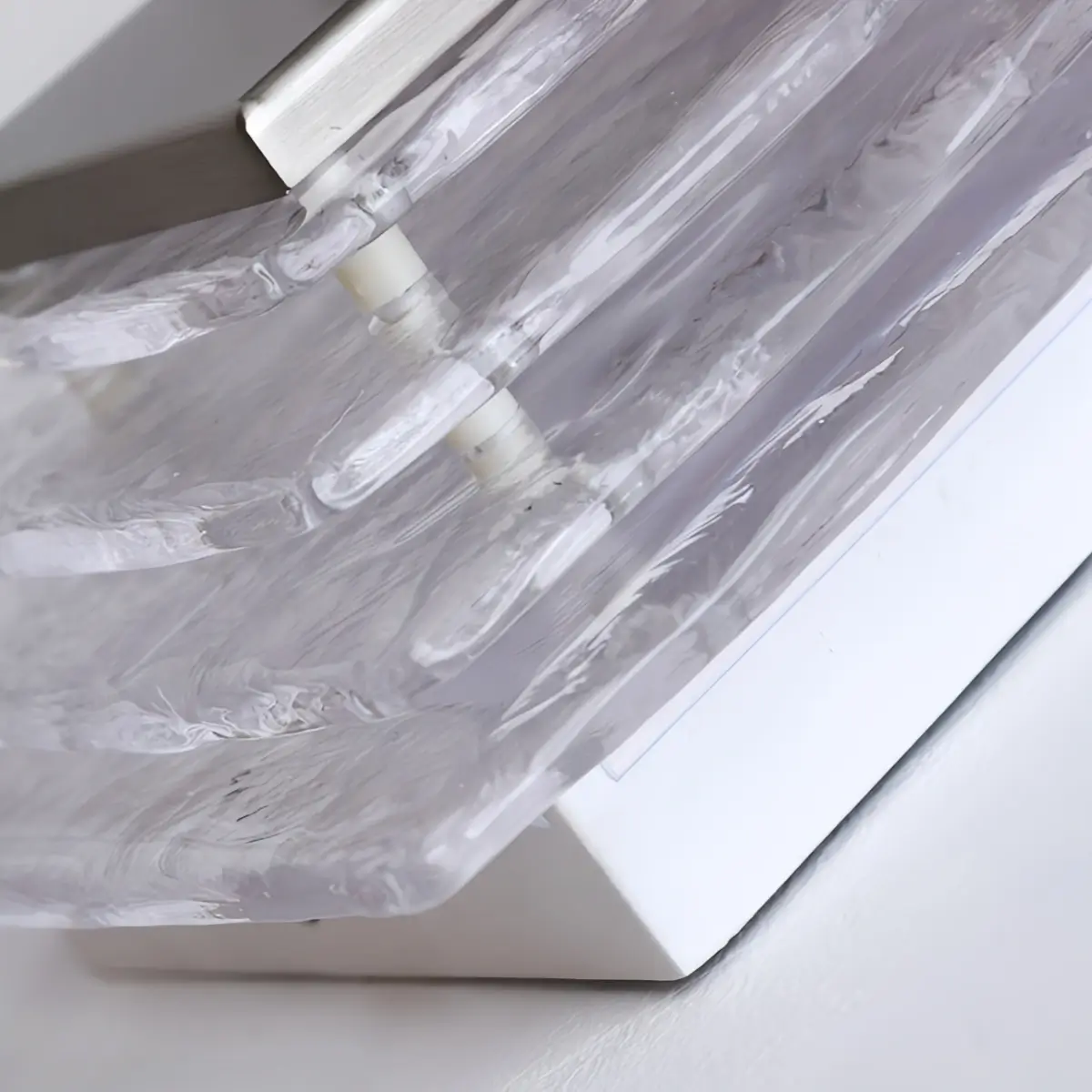 Velora Elegant Wall Light -- Layered Murano Glass for Living Room Details