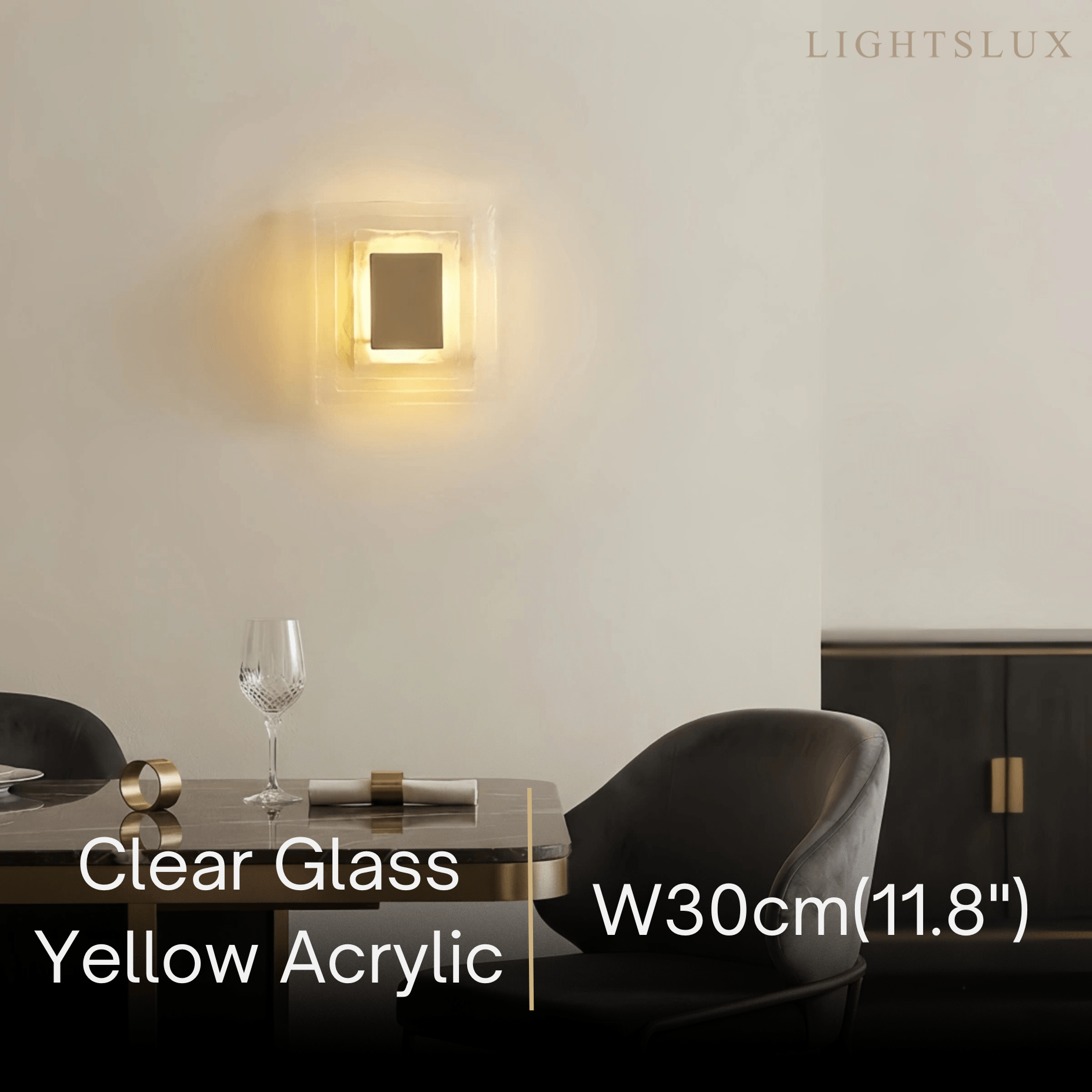 Velora Elegant Wall Light -- Layered Murano Glass for Living Room