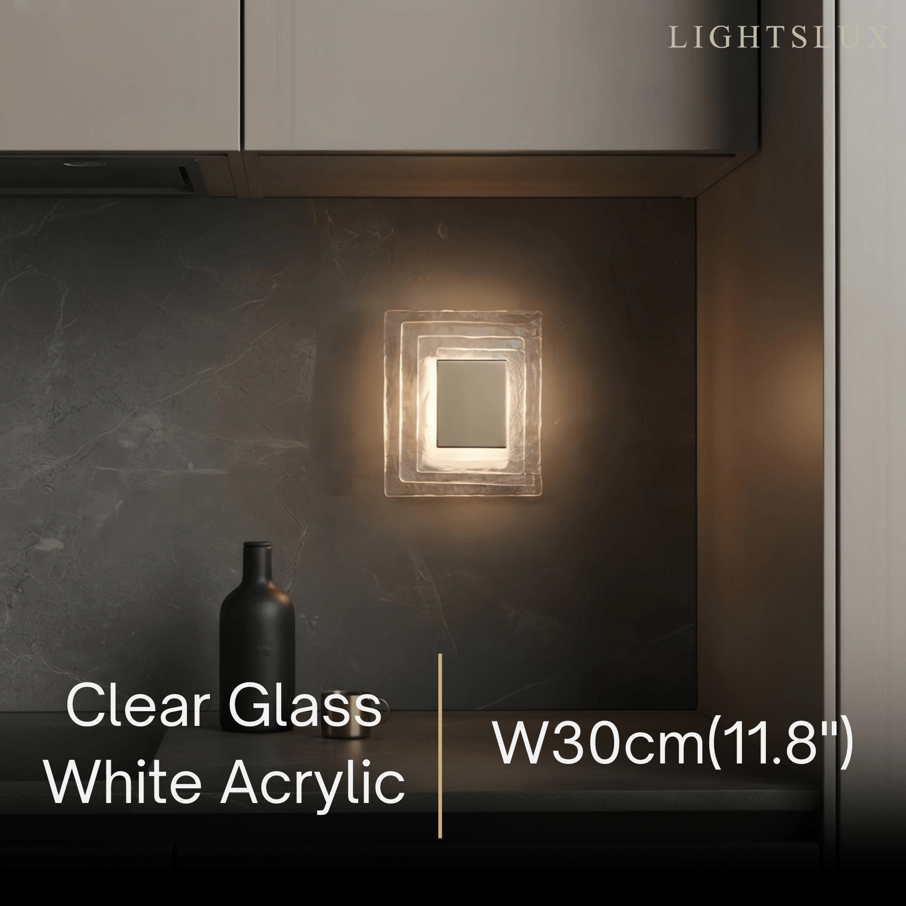 Velora Elegant Wall Light -- Layered Murano Glass for Living Room