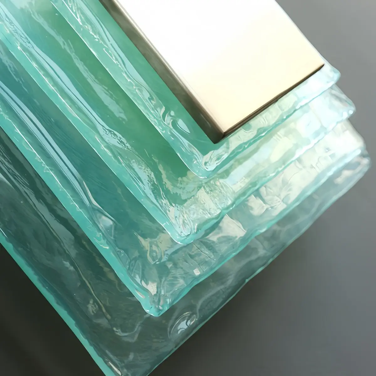 Velora Elegant Wall Light -- Layered Murano Glass for Living Room Detail
