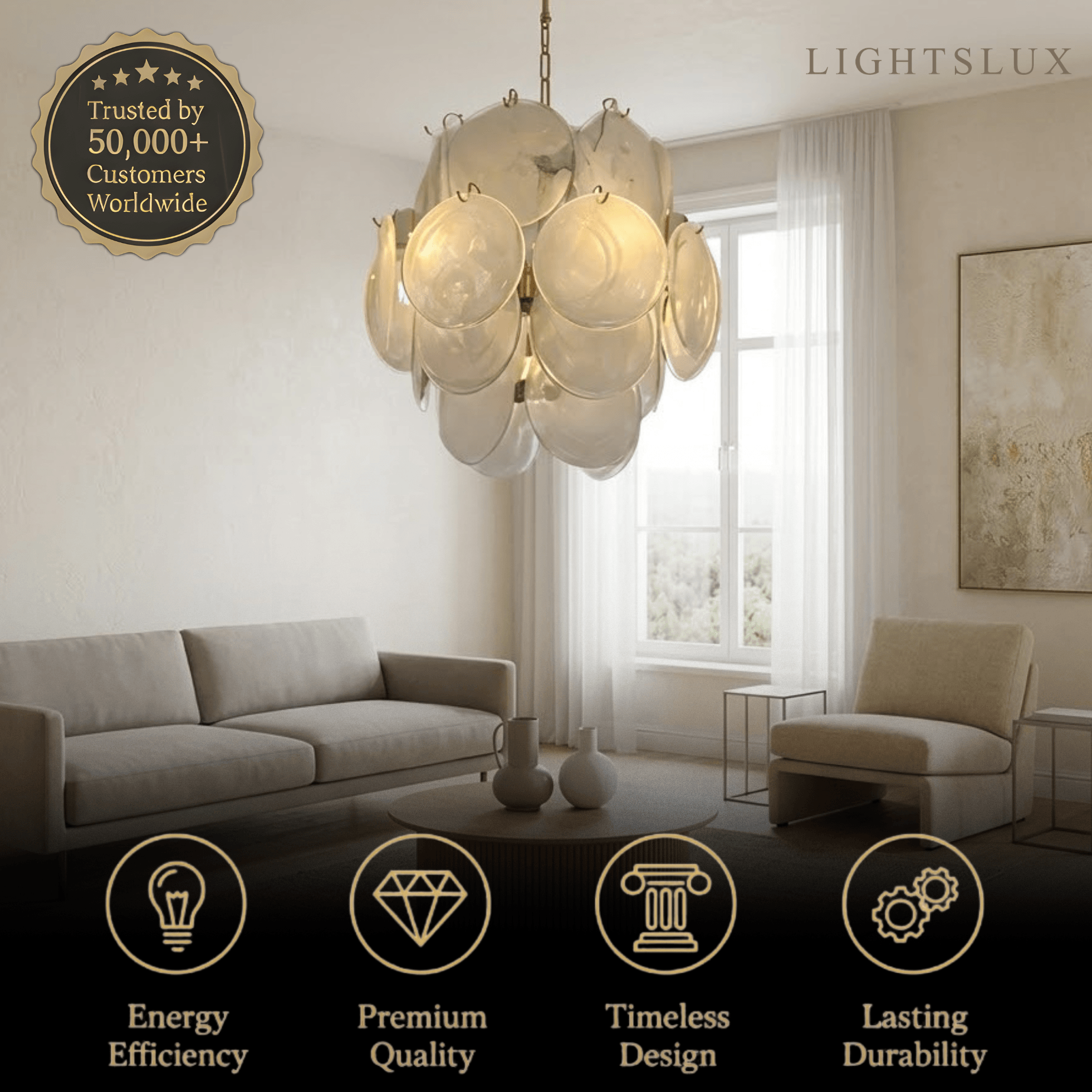 Medieval_Glass_Chandelier_--_Dimmable_3-Color_Light_for_Dining_Room