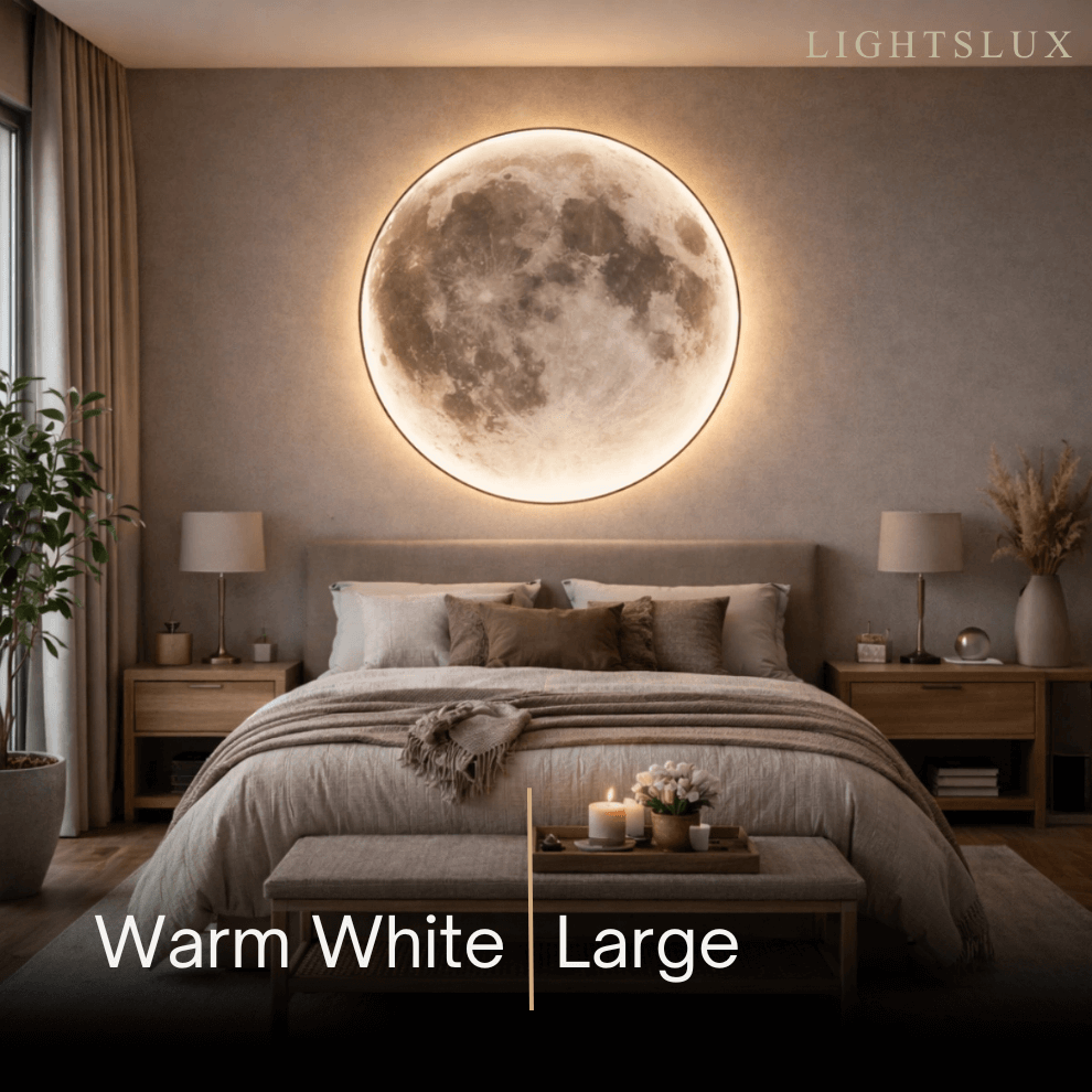 Moon Wall Night Light – Soft Warm LED Wall Lamp for Nursery & Cozy Home Lighting