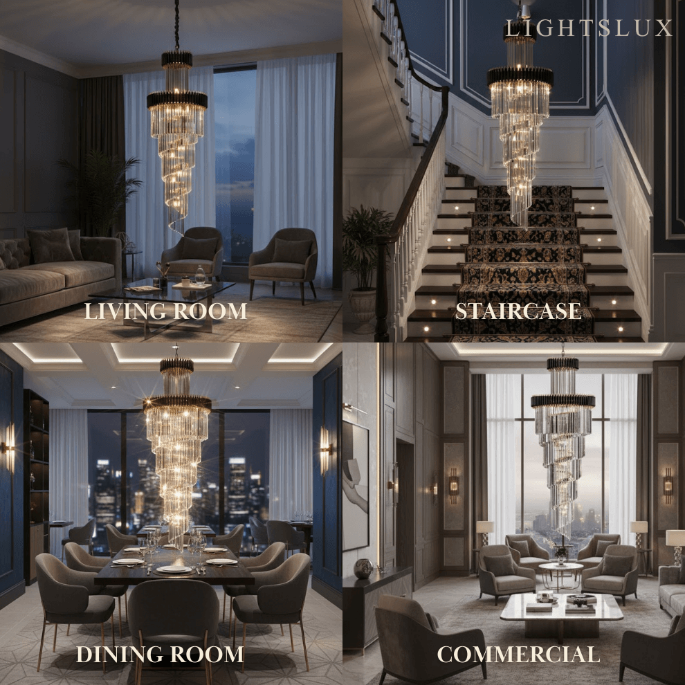Excelis_Luxury_Cone_Crystal_Chandelier