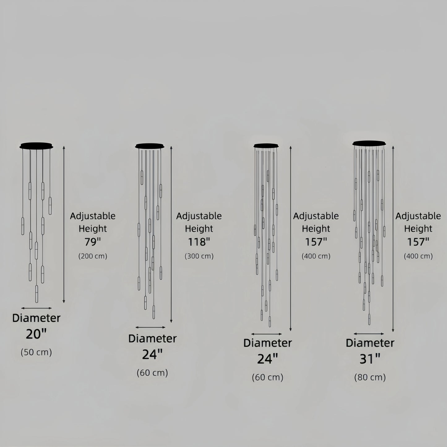 Luxury Cascade Crystal Chandelier