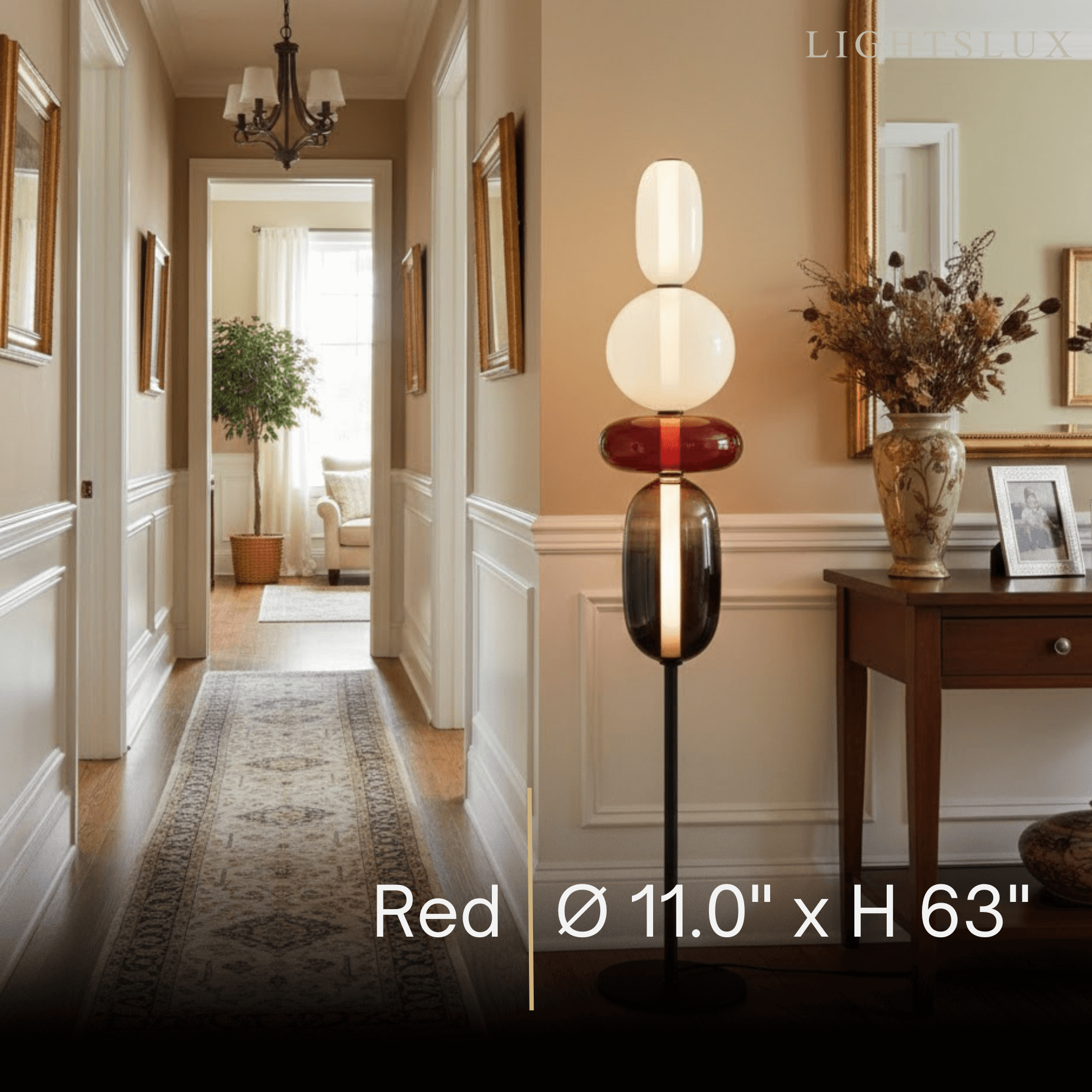 Prisma Modern Floor Lamp – Hand-Blown Crystal Interactive Design