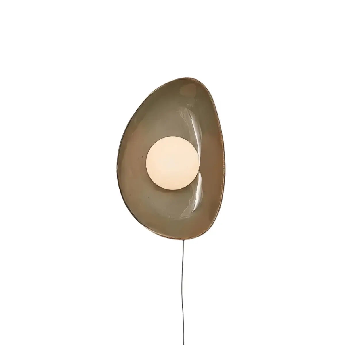 Wall Light — Handcrafted Ceramic & Translucent Glass for Living Room